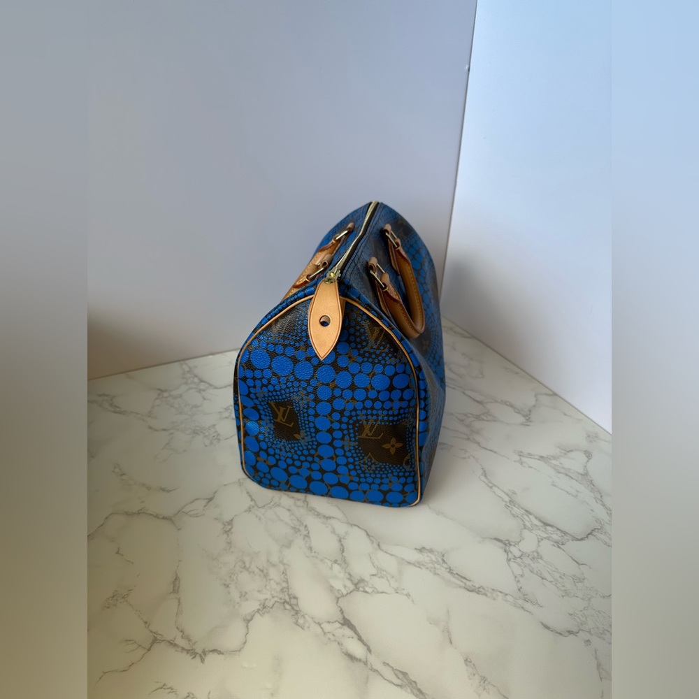 Louis Vuitton Yayoi Kusama Speedy 30 Blue - Picture 6 of 16